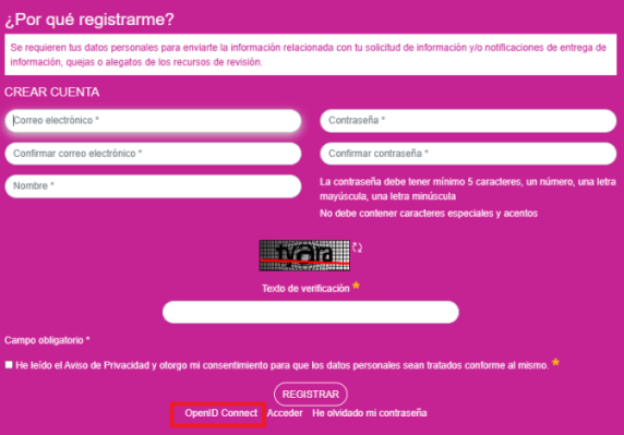 Crear cuenta 2 señalado