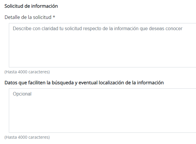 Solicitud de informacion